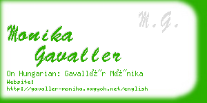 monika gavaller business card